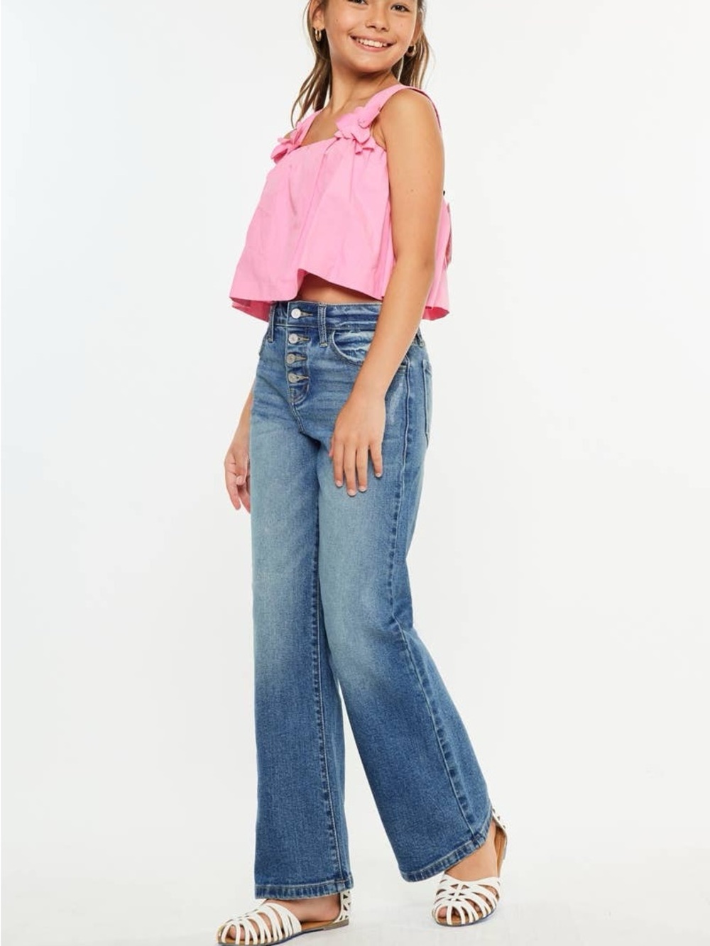 Kan Can USA - Girls Celine High Rise 90’s Flare Jeans